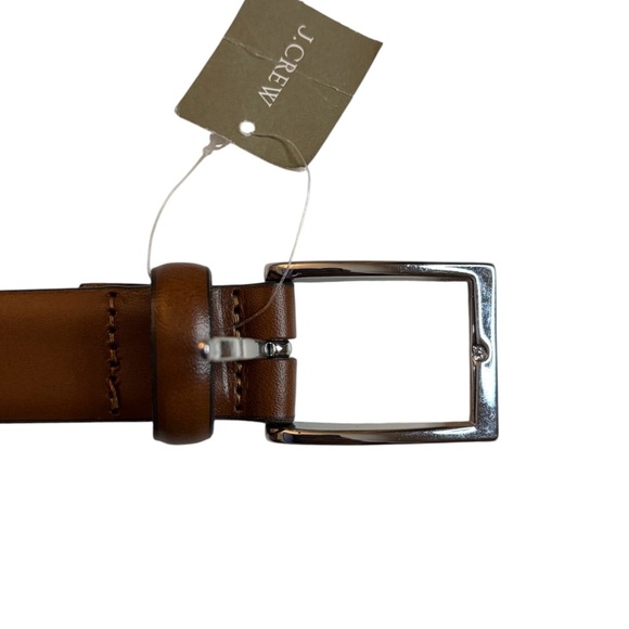 NWT J. Crew Mens Classic Leather Dress Belt  Brown Size 34 - Picture 2 of 5